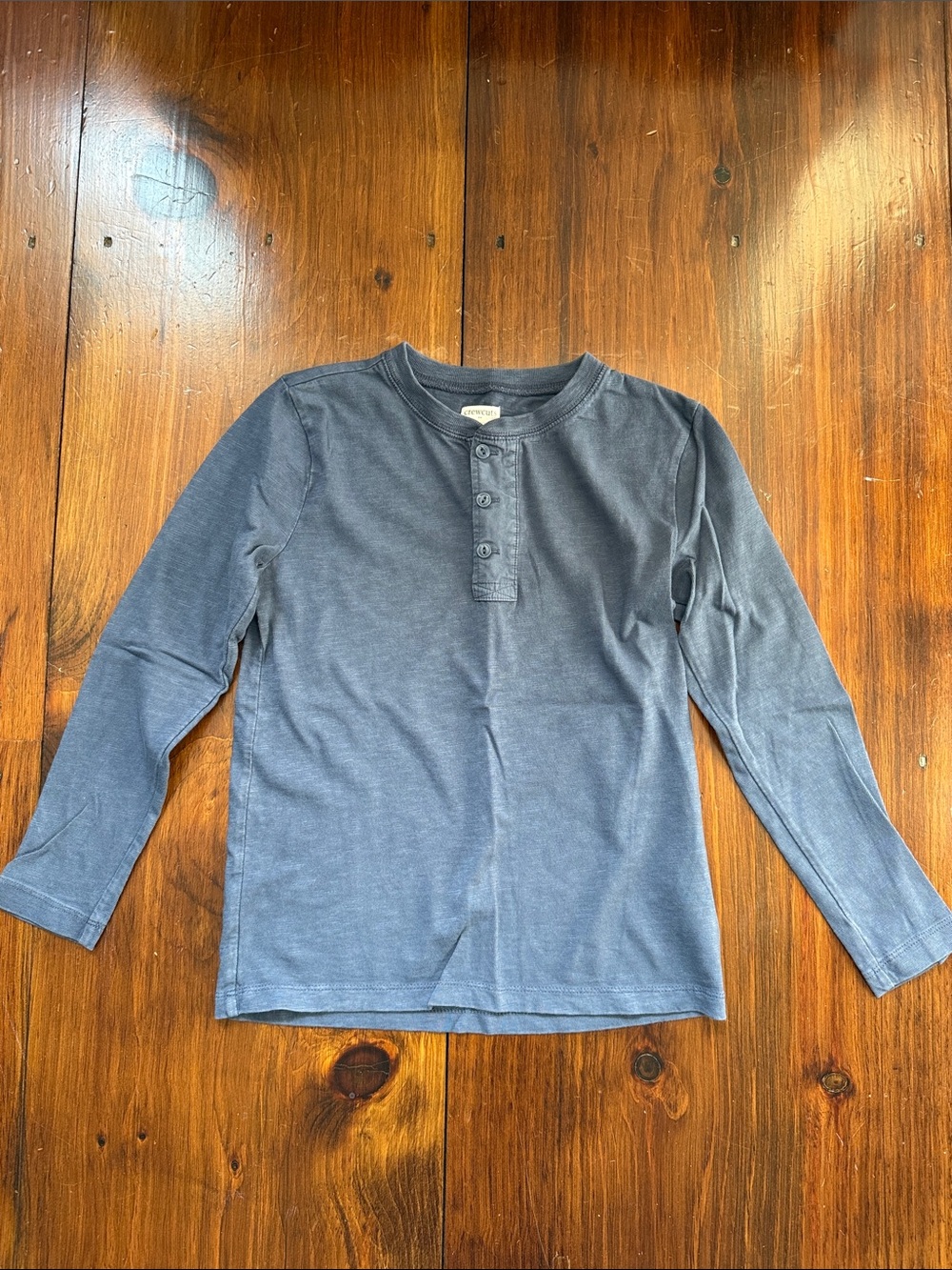 Crewcuts Slate Blue Long-Sleeve Henley Tee